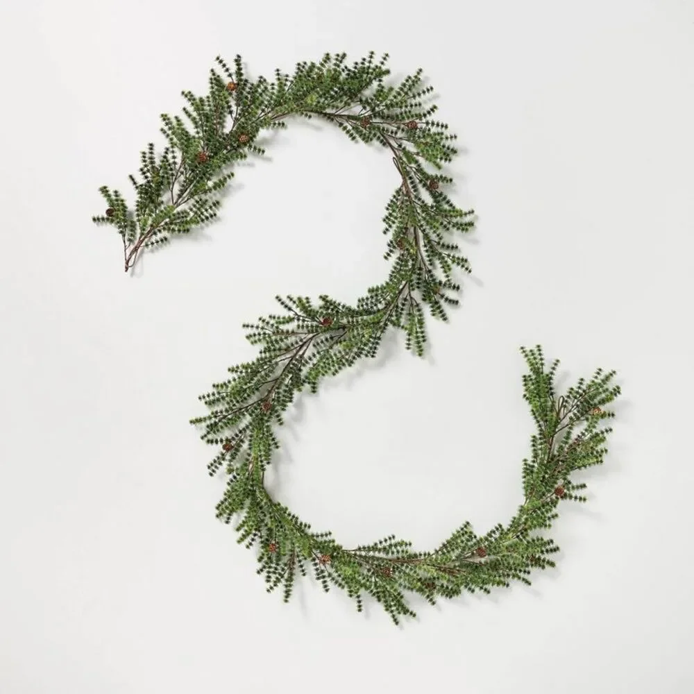 12' Pine with Pinecone Garland - Hearth & Hand with Magnolia